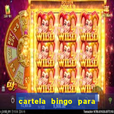 cartela bingo para cha de cozinha imprimir gratis